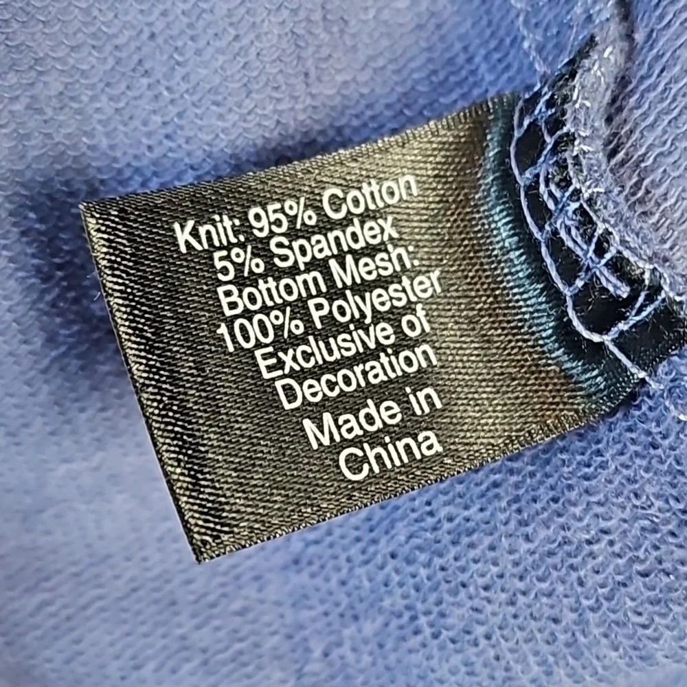 NWT Lane Bryant Periwinkle Crew Neck w Tulle Skirt & Mesh Shoulder Embellishment - Picture 12 of 16